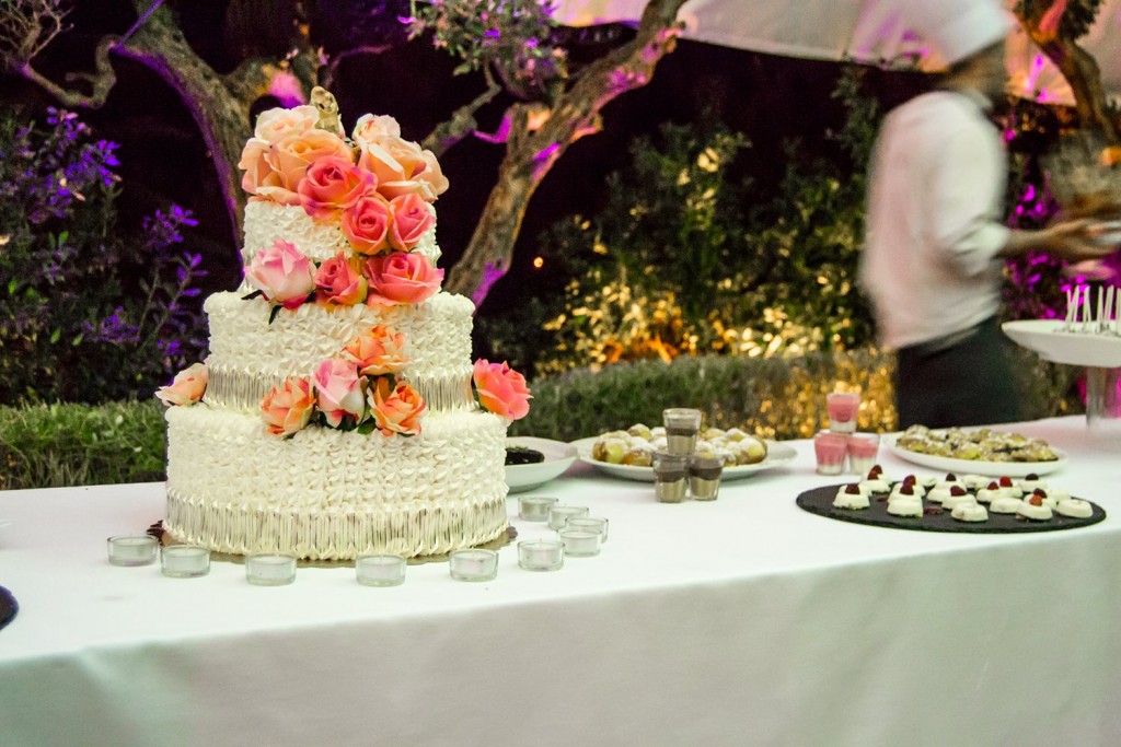 Wedding Cake in Casa Alexis in a magical night